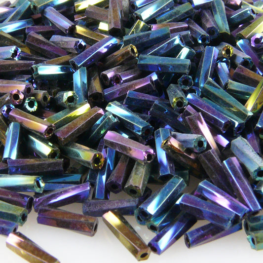 Rocailles-Stifte 6mm 460x Röhrchen getwistet Perlenmix Tubes -1706