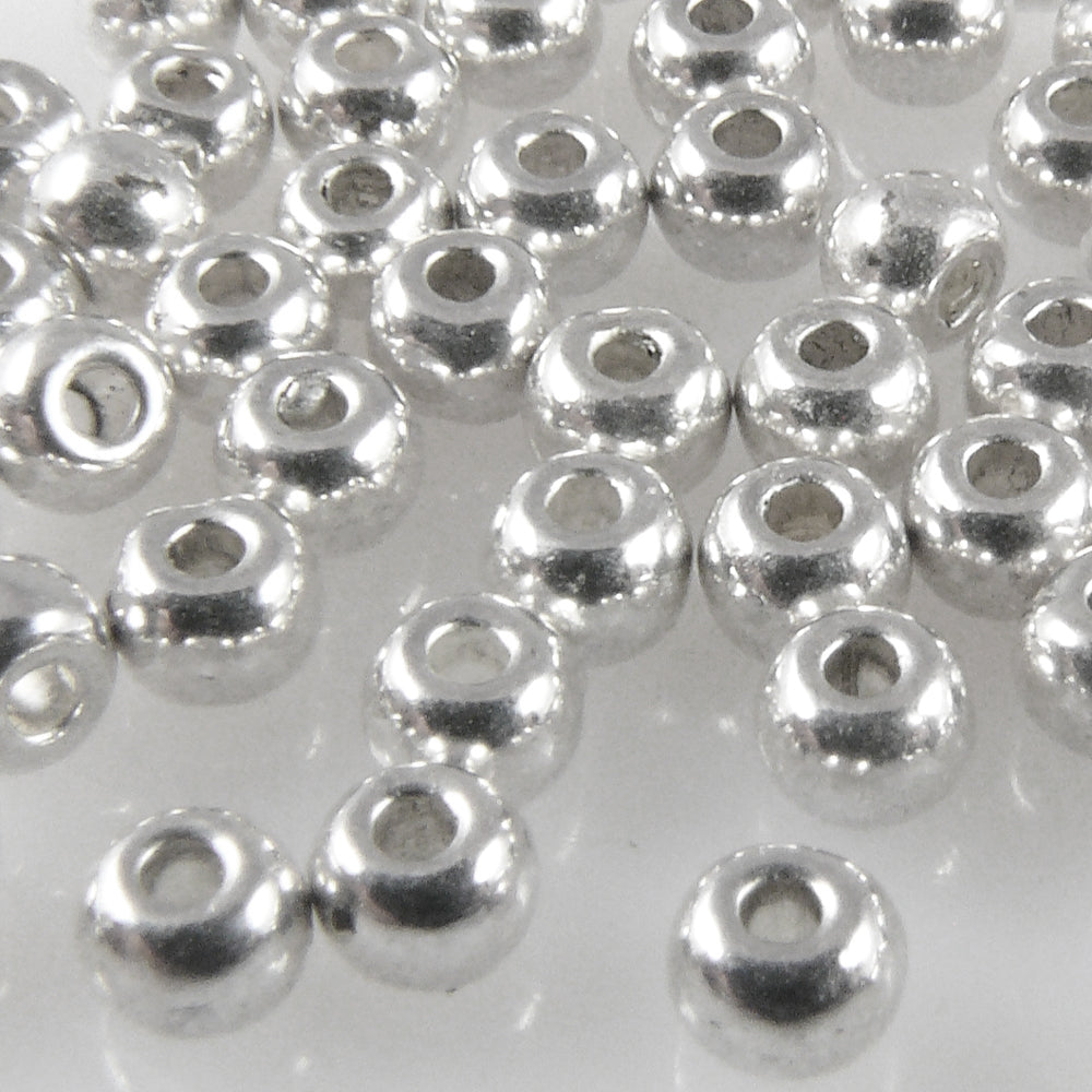 70x Metallperlen Spacer kleine Rondelle 2,4x3mm Perlen altsilber Metallbeads -1765