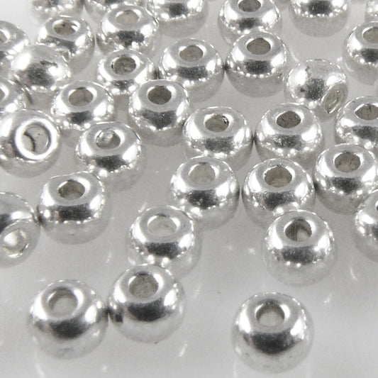 70x Metallperlen Spacer kleine Rondelle 2,4x3mm Perlen altsilber Metallbeads -1765