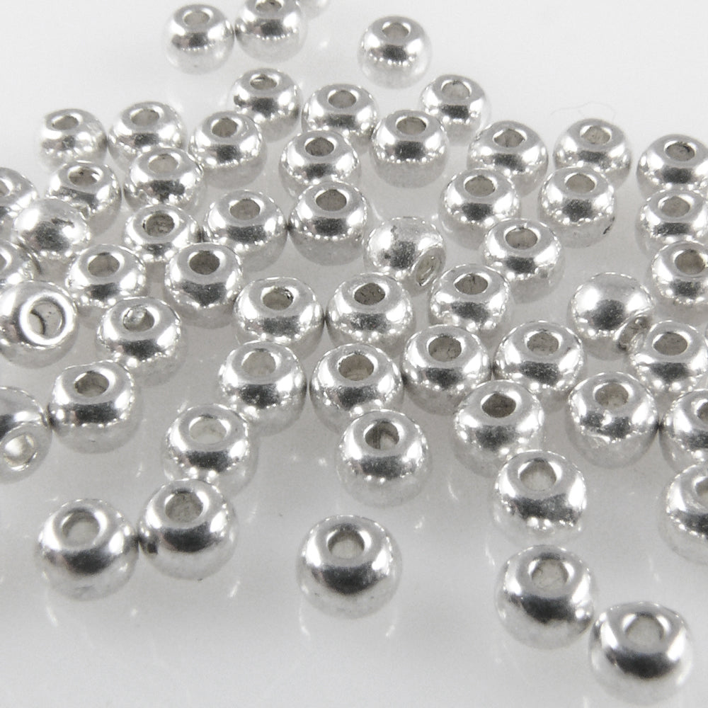 70x Metallperlen Spacer kleine Rondelle 2,4x3mm Perlen altsilber Metallbeads -1765