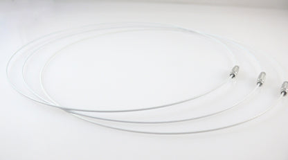 Halsreif aus Edelstahl mit Schraubverschluß 46cm altweiß Collier Damenkette-2014