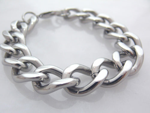 Herrenarmband Panzerarmband Edelstahl Schmuck Männerarmband neu silber