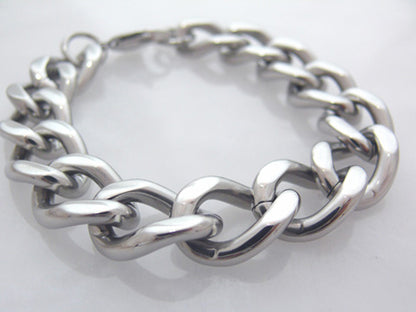 Herrenarmband Panzerarmband Edelstahl Schmuck Männerarmband neu silber