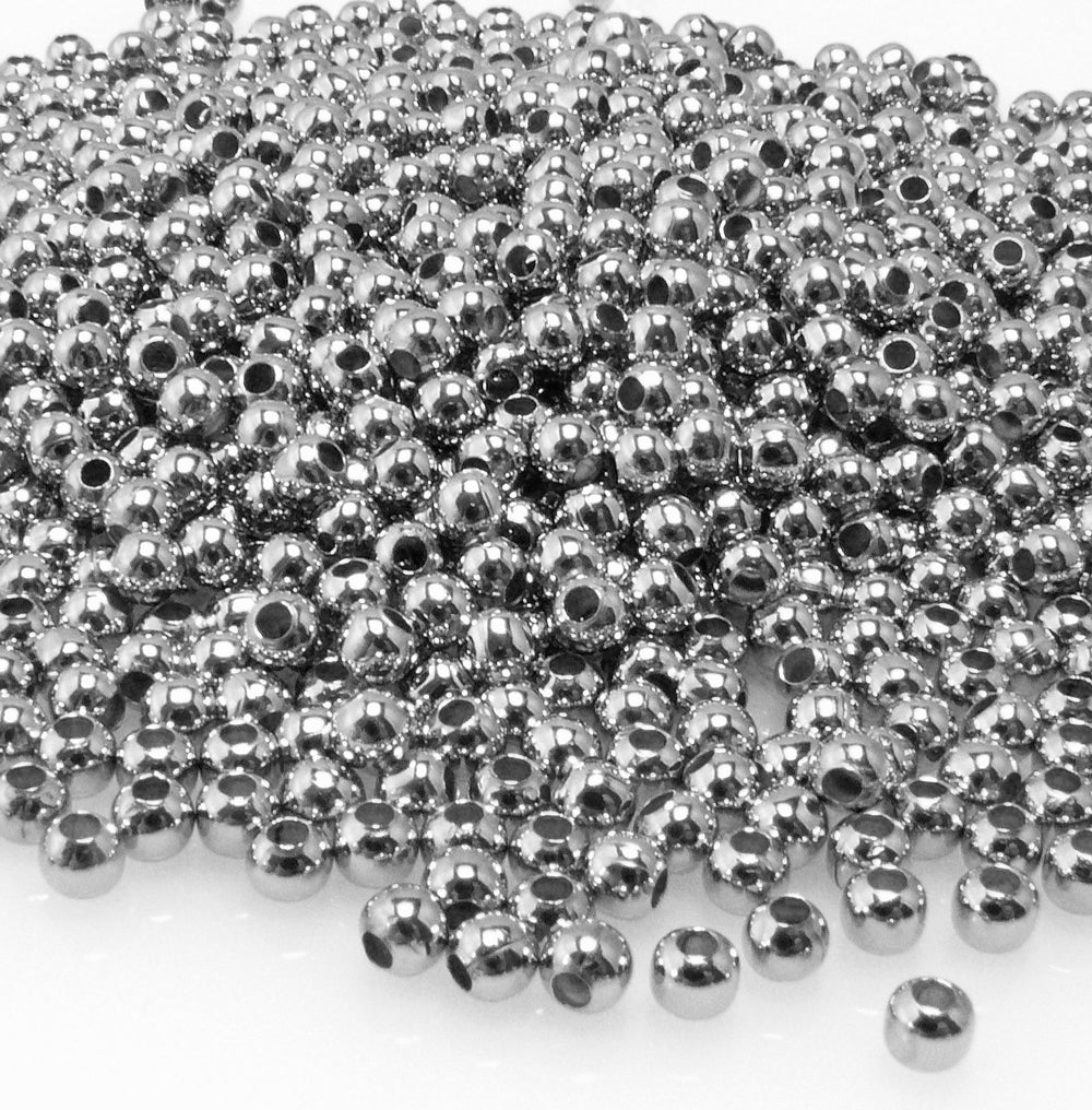 Großpackung 1000x Metallperlen Kugeln 3mm rund altsilber Metall Perlen Schmuck Basteln -7016