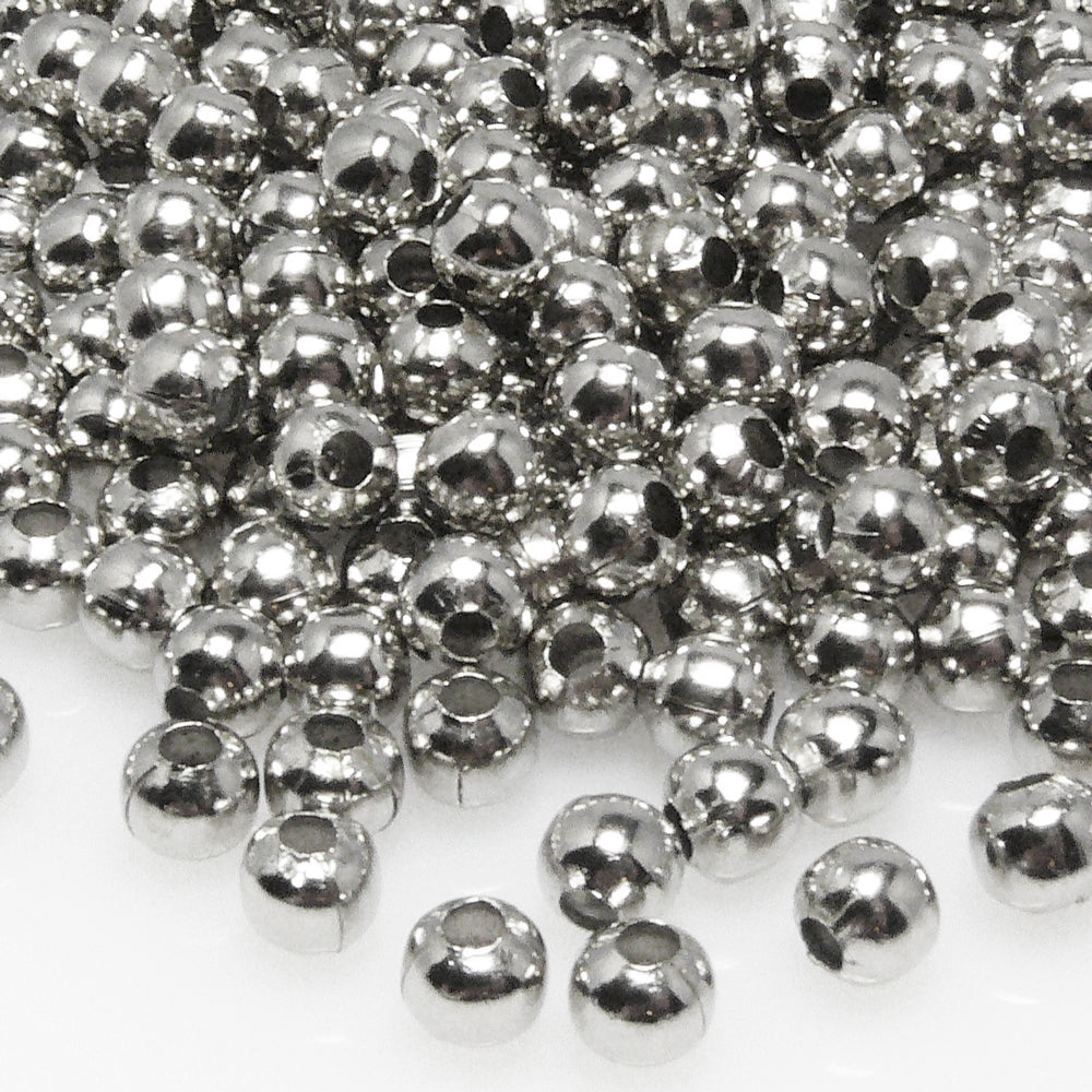 Metallperlen 300x Kugeln 5mm rund altsilber Metall Perlen Schmuck Basteln -7017