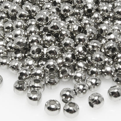 Metallperlen 300x Kugeln 5mm rund altsilber Metall Perlen Schmuck Basteln -7017