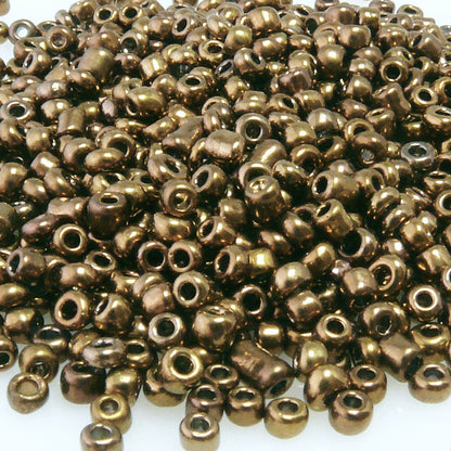 900 Rocailles Glasperlen braun Perlen 3mm Rocaillesperlen zum Schmuck basteln