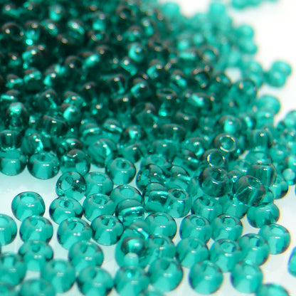 Rocailles Perlen Türkisgrün 860 Stück Glasperlen 3mm mit Loch 0,9mm Häkelschmuck fädeln Größe 9/0