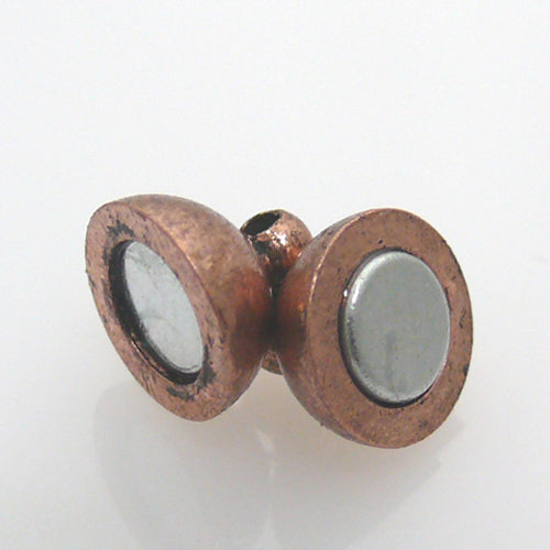 Magnetverschluß Kugel Verschluss Kupfer antik 12mm -787