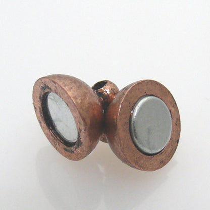 Magnetverschluß Kugel Verschluss Kupfer antik 12mm -787