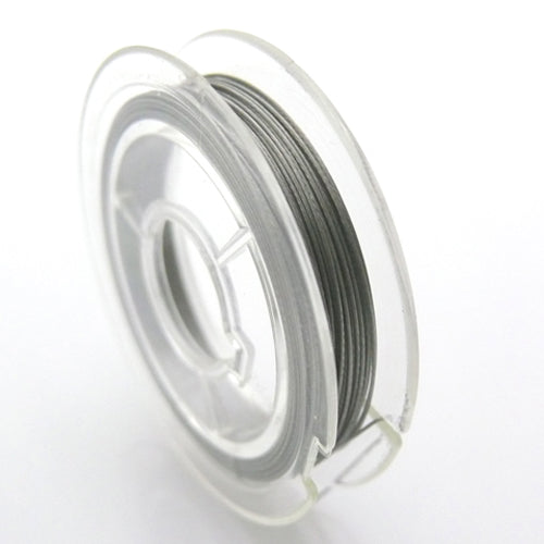 Schmuckdraht 10m Basteldraht altsilber 0,38mm Perlendraht zum Basteln -822