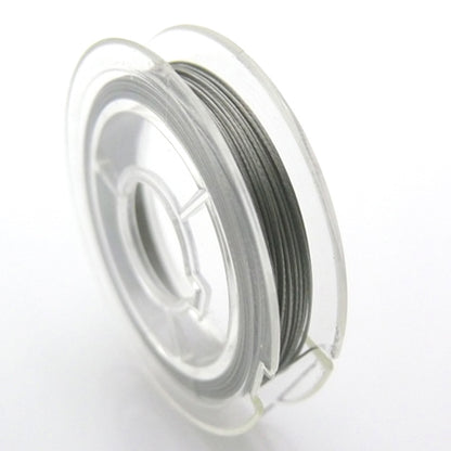 Schmuckdraht 10m Basteldraht altsilber 0,38mm Perlendraht zum Basteln -822