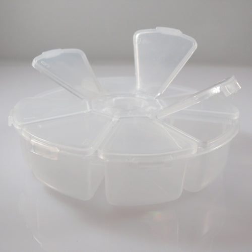 Sortierbox Perlenbox Sortierkasten 8 Fächer 10cm Box für Perlen und Rocailles -838