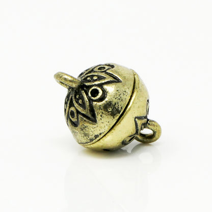 Magnetverschluss Kugel Verschluss antik goldfarben 12mm Kugelverschluss