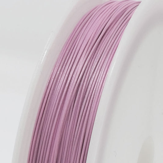 Schmuckdraht Basteldraht Ø 0,45mm Rosa 55m nylonummantelt Draht Perlendraht