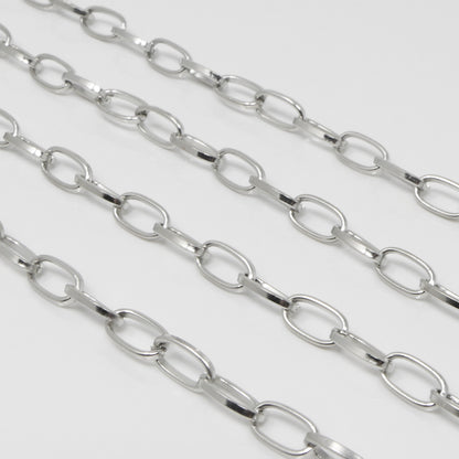 Metallkette 1m Gliederkette 11x6mm Kettenrohling Ankerkette Altsilber zum Schmuck basteln -883