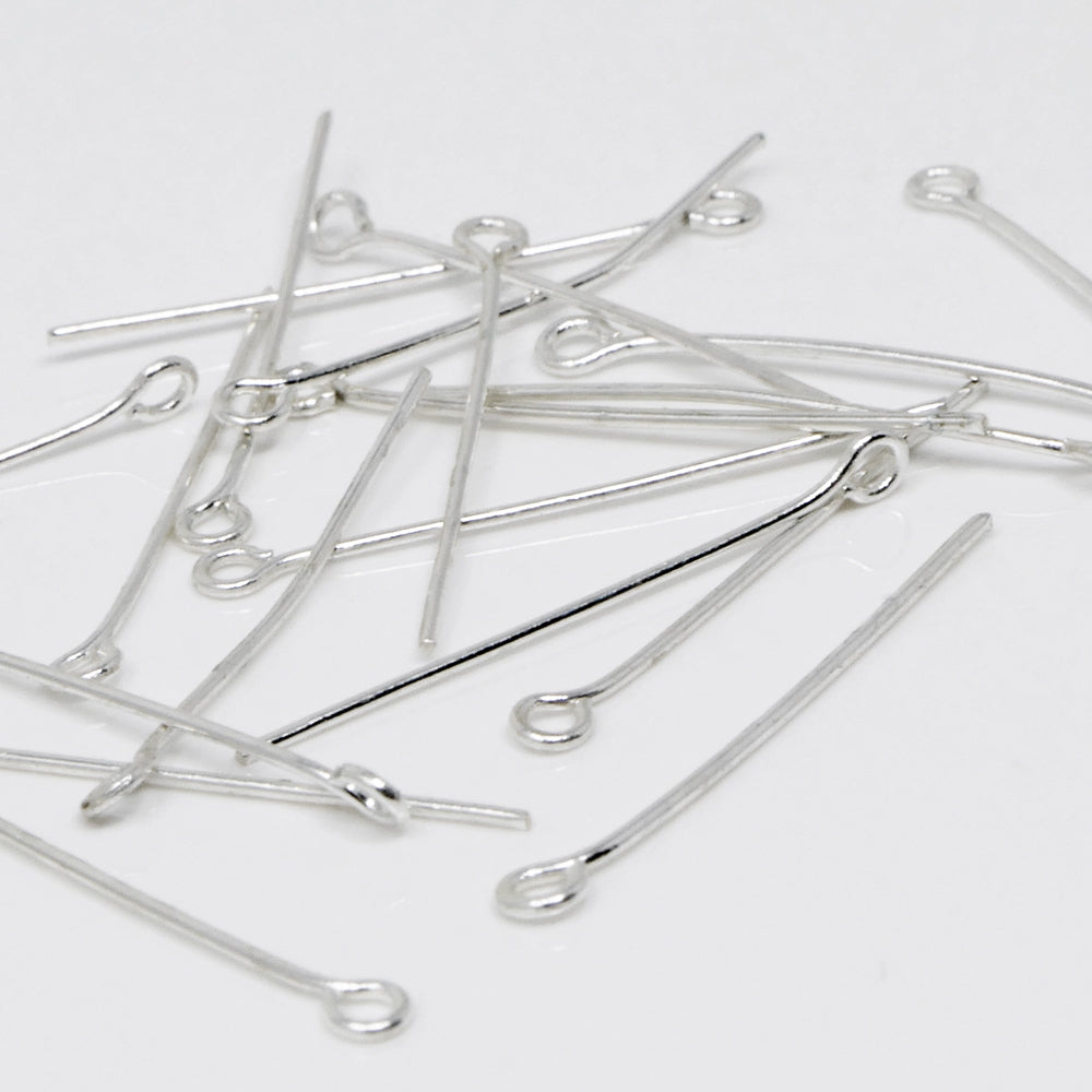 Ösenstifte Kettelstifte Silber 25mm Stifte 20x Kettenverbinder Verbinder zum Perlen Basteln