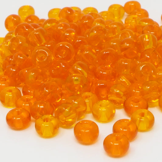 Rocailles Perlen 4mm Glasperlen Mix  5/0 orange Rocaillesperlen 170 St. Perlenmix -668