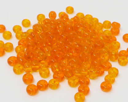 Rocailles Perlen 4mm Glasperlen Mix  5/0 orange Rocaillesperlen 170 St. Perlenmix -668