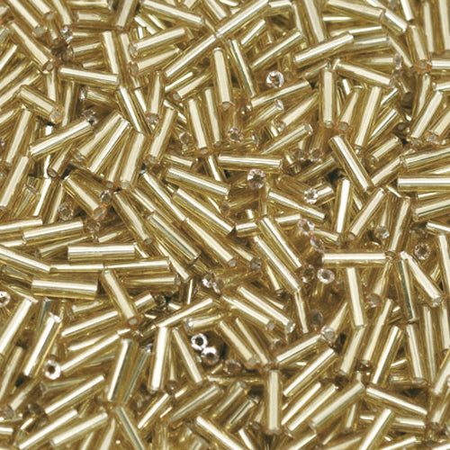630 Rocailles-Stifte 7mm Röhrchen Gold Perlen Silbereinzug Rocaillesperlen