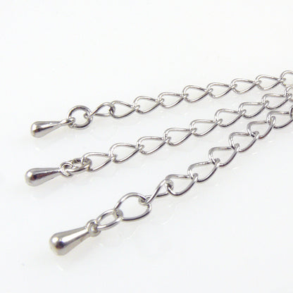 Verlängerungsketten-Set 3 St. Silber 5,5cm Verlängerung für Ketten Schmuck selber basteln - 1540
